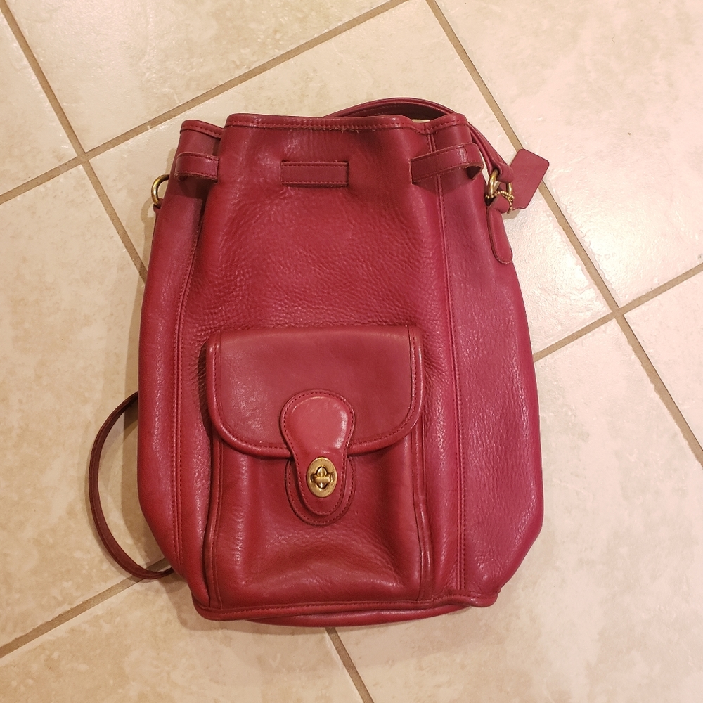 Vintage coach backpack purse